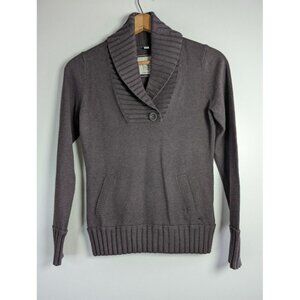 Vintage Y2K Esprit Sweater Women's Size Large‎ Preppy Academia Chocolate Brown